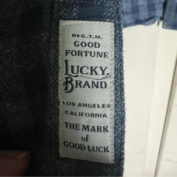 Lucky Brand Men’s Saturday Stretch Long Sleeve Flannel Shirt Size XL Button Up - Picture 9 of 14